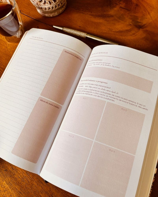 planner diario vista interior